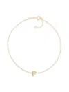 Saks Fifth Avenue Women's 14k Yellow Gold Charm Anklet In Letter P