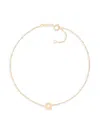 Saks Fifth Avenue Women's 14k Yellow Gold Charm Anklet In Letter Q
