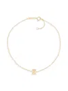 Saks Fifth Avenue Women's 14k Yellow Gold Charm Anklet In Letter Z