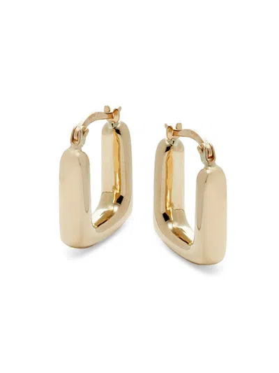 Saks Fifth Avenue Women's 14k Yellow Gold Chunky Small Square Hoop Earrings