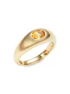 Saks Fifth Avenue Women's 14k Yellow Gold Citrine Dome Ring In Yellow Gold