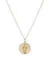SAKS FIFTH AVENUE WOMEN'S 14K YELLOW GOLD COIN VIRGIN MARY NECKLACE