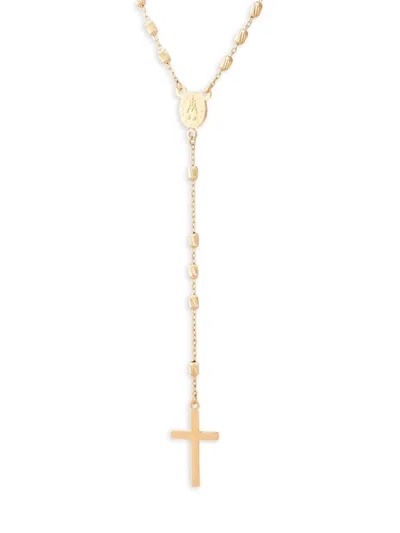 Saks Fifth Avenue Women's 14k Yellow Gold Cross Lariat Necklace