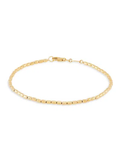 Saks Fifth Avenue Women's 14k Yellow Gold Cube Link Bracelet