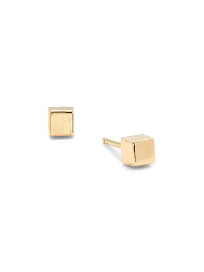 Saks Fifth Avenue Women's 14k Yellow Gold Cube Stud Earrings