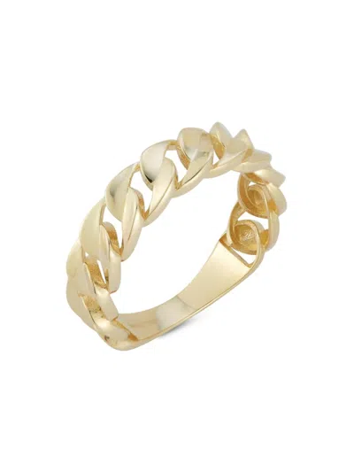 Saks Fifth Avenue Women's 14k Yellow Gold Curb Chain Ring