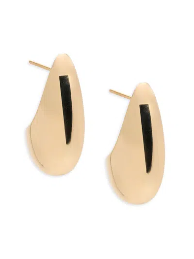 Saks Fifth Avenue Women's 14k Yellow Gold Curved Earrings
