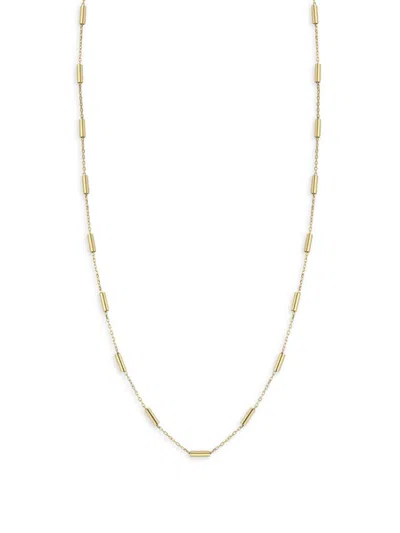 Saks Fifth Avenue Women's 14k Yellow Gold Cylinder Station Necklace
