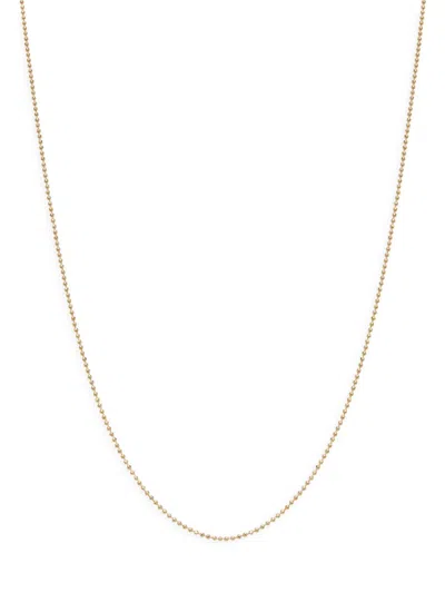 Saks Fifth Avenue Women's 14k Yellow Gold Dainty Ball 18'' Chain Necklace