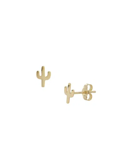 Saks Fifth Avenue Women's 14k Yellow Gold Dainty Cactus Stud Earrings