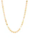 Saks Fifth Avenue Women's 14k Yellow Gold Disk Station Necklace In Gold