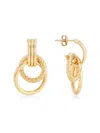 Saks Fifth Avenue Women's 14k Yellow Gold Doorknocker Hoop Earrings In Gold
