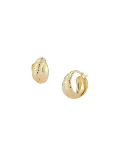 Saks Fifth Avenue Women's 14k Yellow Gold Double Hoop Earrings
