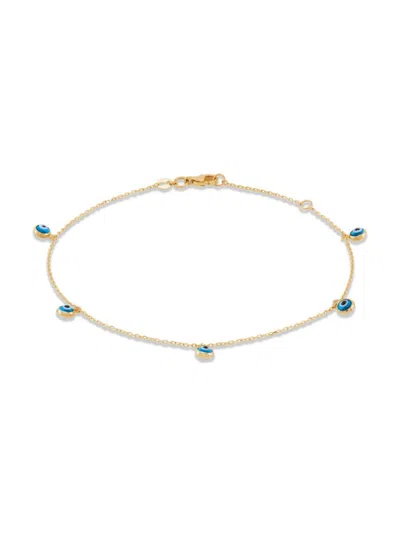 Saks Fifth Avenue Women's 14k Yellow Gold Evil-eye Anklet