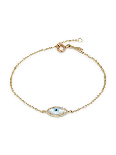 Saks Fifth Avenue Women's 14k Yellow Gold Evil Eye Bracelet