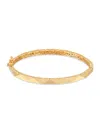 Saks Fifth Avenue Women's 14k Yellow Gold Fact Bangle Bracelet In Yellow Gold