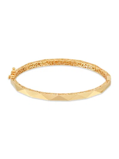 Saks Fifth Avenue Women's 14k Yellow Gold Fact Bangle Bracelet