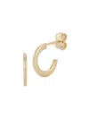 Saks Fifth Avenue Women's 14k Yellow Gold Flat Huggie Earrings In Yellow Gold
