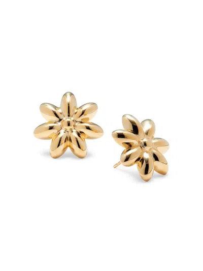 Saks Fifth Avenue Women's 14k Yellow Gold Flower Stud Earrings