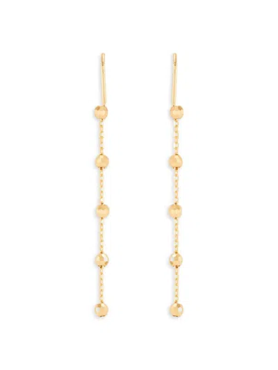 Saks Fifth Avenue Women's 14k Yellow Gold Forzatina Chain Threader Earrings