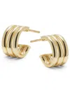 Saks Fifth Avenue Women's 14k Yellow Gold Half Hoop Earrings In Yellow