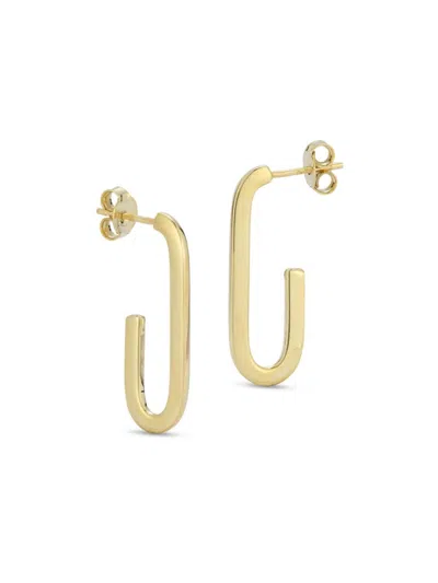 Saks Fifth Avenue Women's 14k Yellow Gold Half Hoop Earrings