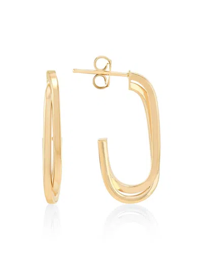 Saks Fifth Avenue Women's 14k Yellow Gold Half Huggie Earrings