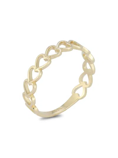 Saks Fifth Avenue Women's 14k Yellow Gold Heart Band Ring