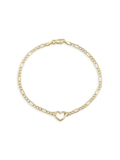 Saks Fifth Avenue Women's 14k Yellow Gold Heart Chain Bracelet
