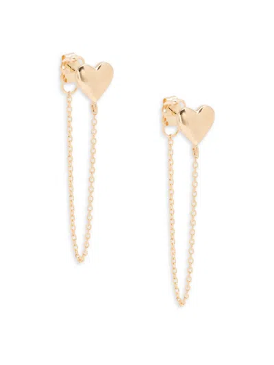 Saks Fifth Avenue Women's 14k Yellow Gold Heart Dangle Earrings