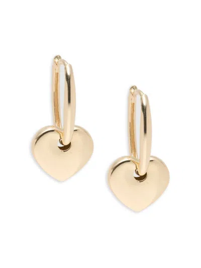 Saks Fifth Avenue Women's 14k Yellow Gold Heart Drop Earrings