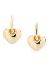 Saks Fifth Avenue Women's 14k Yellow Gold Heart Hoop Earrings In Gold
