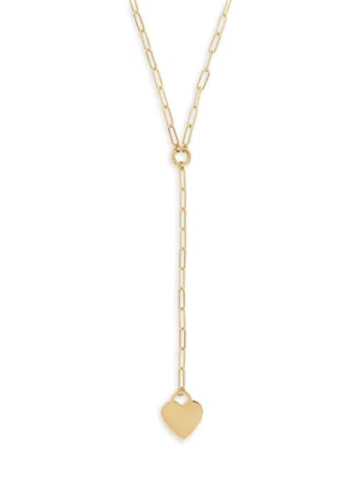 Saks Fifth Avenue Women's 14k Yellow Gold Heart Lariat Necklace