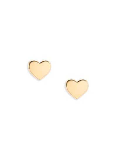 Saks Fifth Avenue Women's 14k Yellow Gold Heart Stud Earrings