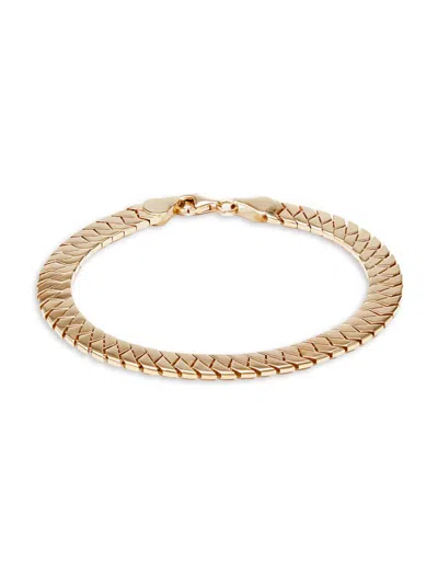 Saks Fifth Avenue Women's 14k Yellow Gold Herringbone Chain Bracelet