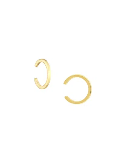 Saks Fifth Avenue Women's 14k Yellow Gold High Polished Earring Cuffs