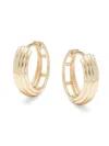 SAKS FIFTH AVENUE WOMEN'S 14K YELLOW GOLD HOOP EARRINGS