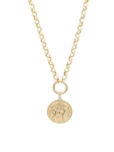 Saks Fifth Avenue Women's 14k Yellow Gold Horse Coin Pendant Necklace