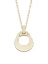 Saks Fifth Avenue Women's 14k Yellow Gold Horsebit Pendant Necklace In Yellow