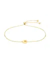 Saks Fifth Avenue Women's 14k Yellow Gold Initial Bolo Bracelet In Letter C