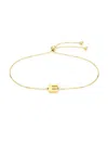 Saks Fifth Avenue Women's 14k Yellow Gold Initial Bolo Bracelet In Letter E