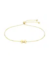 Saks Fifth Avenue Women's 14k Yellow Gold Initial Bolo Bracelet In Letter M