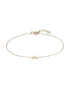 Saks Fifth Avenue Women's 14k Yellow Gold Initial Charm Bracelet In Letter A
