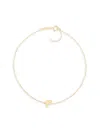 Saks Fifth Avenue Women's `14k Yellow Gold L Initial Anklet In F