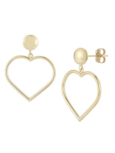 Saks Fifth Avenue Women's 14k Yellow Gold Large Heart Drop Earrings