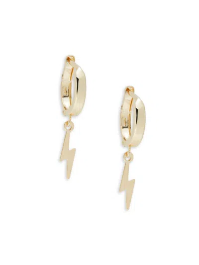 Saks Fifth Avenue Women's 14k Yellow Gold Lightning Bolt Drop Earrings
