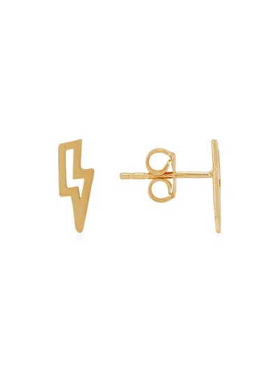 Saks Fifth Avenue Women's 14k Yellow Gold Lightning Bolt Stud Earrings