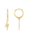 Saks Fifth Avenue Women's 14k Yellow Gold Lightning Charm Huggie Earrings In Yellow Gold