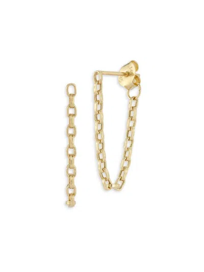 Saks Fifth Avenue Women's 14k Yellow Gold Link Chain Drop Earrings