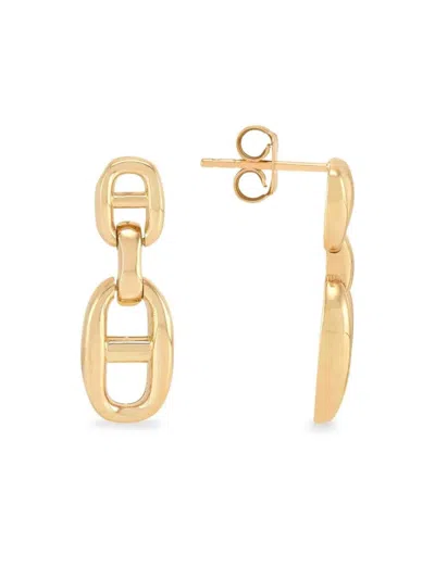 Saks Fifth Avenue Women's 14k Yellow Gold Link Drop Earrings